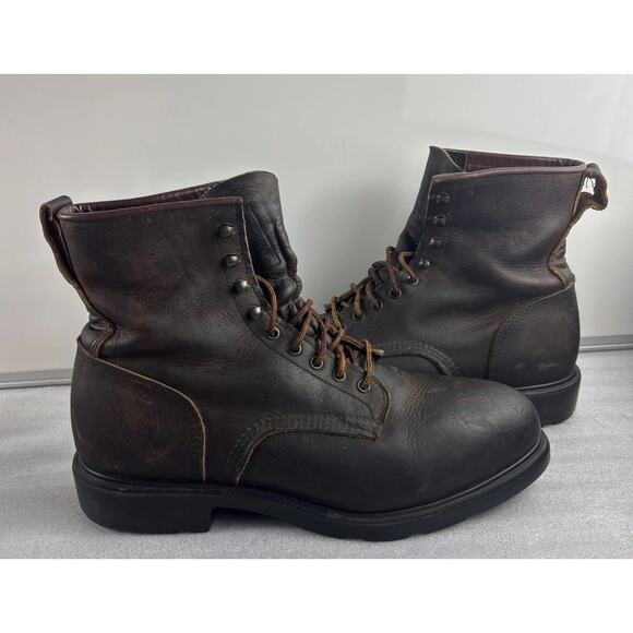 Red Wing Mens 4451 Diamond Back Supersole Steel Toe Logger Boots 13 D USA Made main image 8